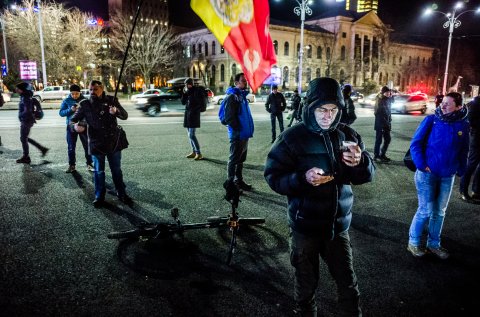 Protest anticoruptie - Piata Victoriei