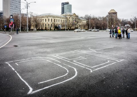 Protest anticoruptie - Piata Victoriei