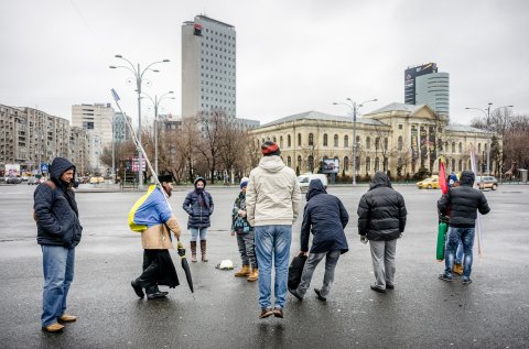 Protest anticoruptie - Piata Victoriei