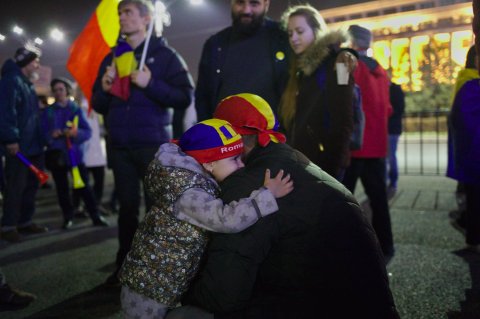 Protest anticoruptie in Bucuresti