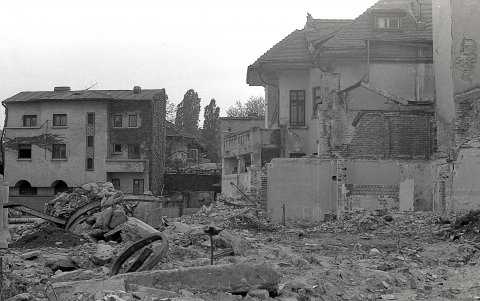 Demolarea cartierului URANUS - amplasamentul Casei Poporului