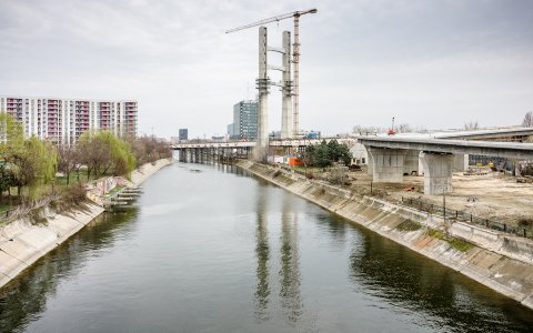 Pasajul Ciurel in constructie - Soseaua Virtutii