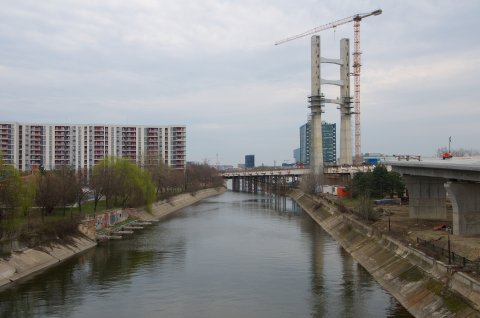 Pasajul Ciurel in constructie