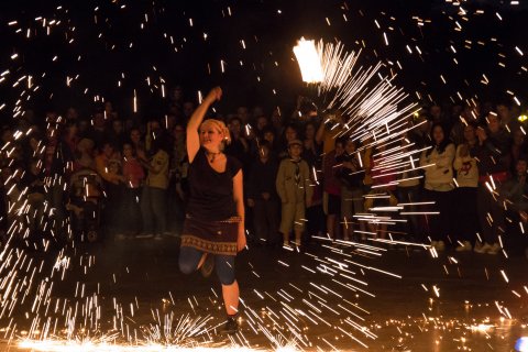 Spectacol de festivalul luminii