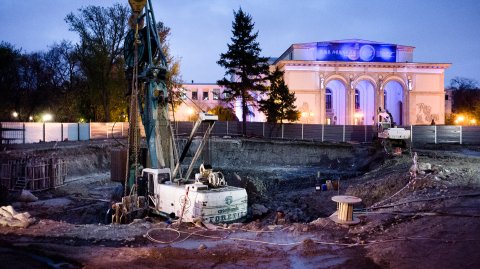 Santier metrou - Opera Romana - Splaiul Independentei