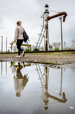 Gara Bucuresti Sud - Sistem de umplere cu apa a locomotivelor cu abur