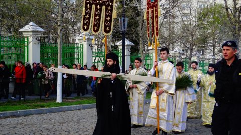 Procesiunea de Florii pe Dealul Mitropoliei