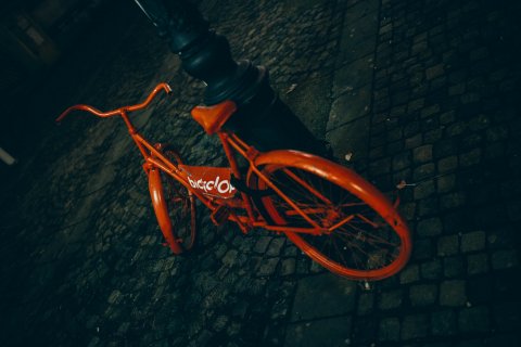 orange bike