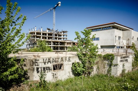 Șantier abandonat, lângă Chiajna