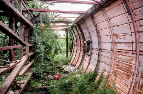 Vagon abandonat - Triaj București