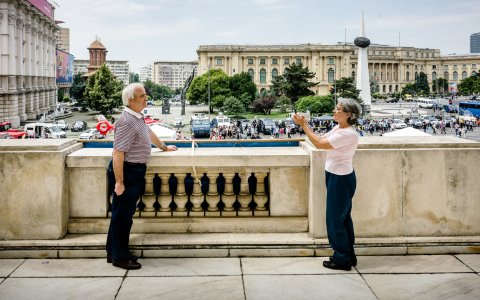 Balconul de la care Nicolae Ceaușescu a ținut ultimul discurs - Comitetul Central