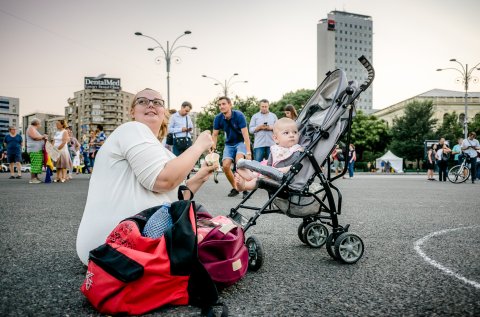 Protest împotriva naționalizării pilonului II de pensie - Piața Victoriei