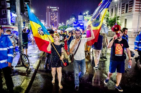 Protest anticorupție - Bulevardul Ion C. Brătianu