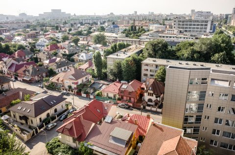 Vedere spre Casa Poporului - Bulevardul Gheorghe Șincai