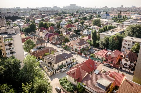 Vedere spre Casa Poporului - Bulevardul Gheorghe Șincai