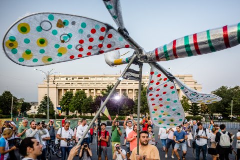 Libelula - Protest Roșia Montană - Piața Victoriei