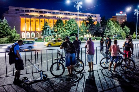 Protest anticorupție - Piața Victoriei