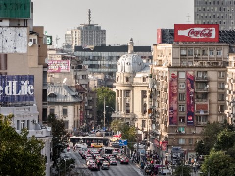 Trafic - Bulevardul Magheru văzut din clădirea Magheru One