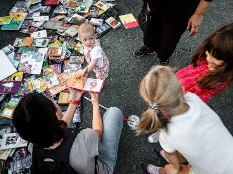 Protest „Biblioteca pentru Pop” - Piața Victoriei