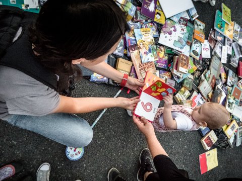 Protest „Biblioteca pentru Pop” - Piața Victoriei