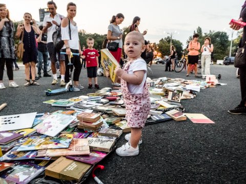 Protest „Biblioteca pentru Pop” - Piața Victoriei