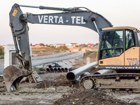 Șantier - Viitoarea autostrada - Strada Petricani