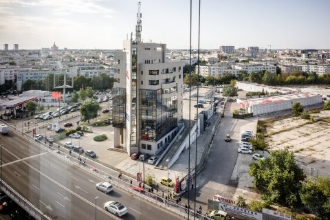 Vedere din blocul Nusco - Șoseaua Pipera