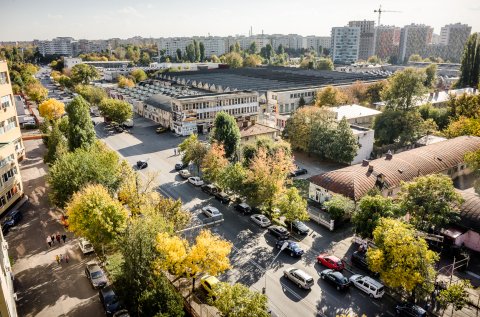 Vedere din turnul de artă - Uriași de Pantelimon - Make a Point - Șoseaua Morarilor - Postăvăria Română