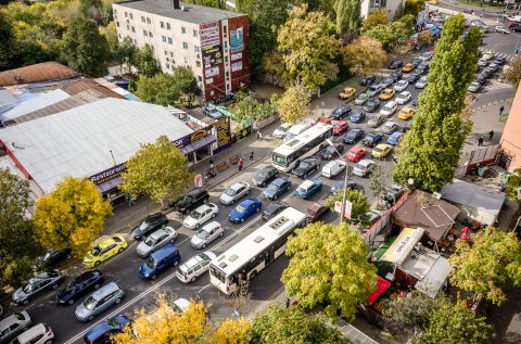 Trafic - Vedere din turnul de artă - Uriași de Pantelimon - Make a Point - Șoseaua Morarilor - Postăvăria Română