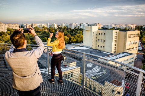 Vedere din turnul de artă - Uriași de Pantelimon - Make a Point - Șoseaua Morarilor - Postăvăria Română