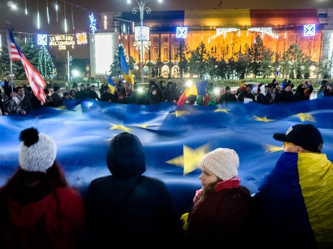 Protest împotriva corupției - Piața Victoriei