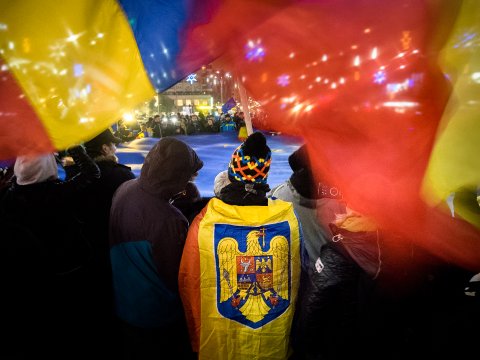 Protest împotriva corupției - Piața Victoriei