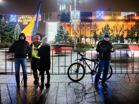 Protest împotriva corupției - Piața Victoriei