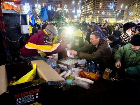 Protest împotriva corupției - Piața Victoriei