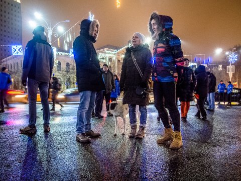 Protest împotriva corupției - Piața Victoriei