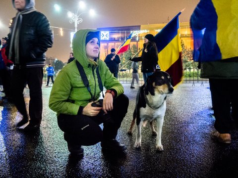 Eli - Protest împotriva corupției - Piața Victoriei