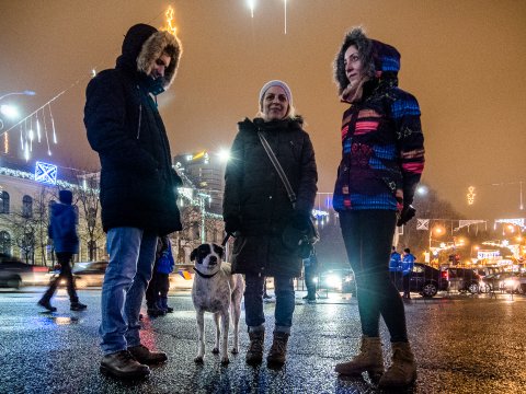 Protest împotriva corupției - Piața Victoriei