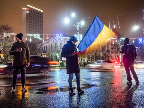 Protest împotriva corupției - Piața Victoriei