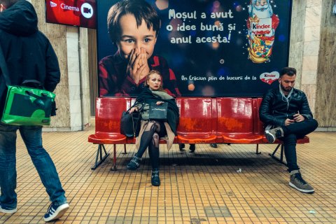 Reclama la Kinder la metrou