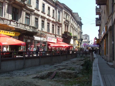 Bucuresti in timpul restaurarii centrului vechi