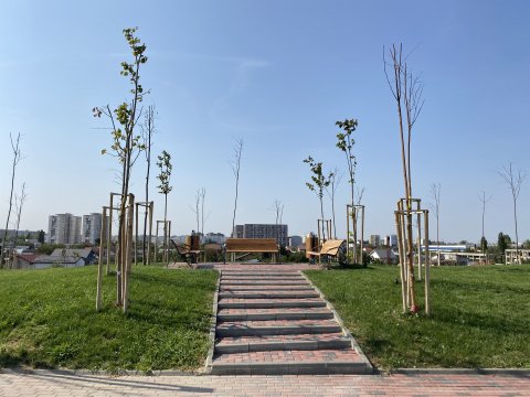 Parcul Teilor după inaugurare (Titanul Nou)