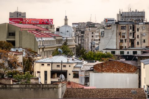 Vedere către ASE - Strada Căderea Bastiliei