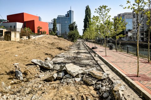 Splaiul Unirii cu o zi înainte de accident