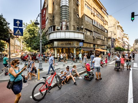 Calea Victoriei pietonală