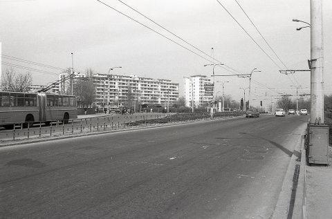 Strada Nițu Vasile - Vedere spre intersecția Șoseaua Olteniței și Calea Văcărești
