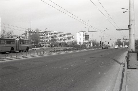 Strada Nițu Vasile - Vedere spre intersecția Șoseaua Olteniței și Calea Văcărești