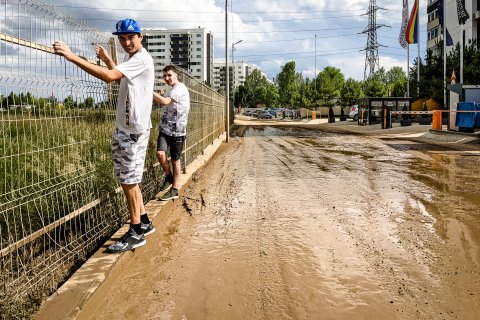 După ploaie - Zona rezidențială Militari - Comuna Chiajna