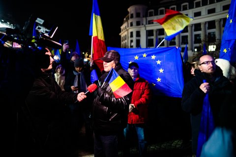 Protest Pro Europa - Piața Universității