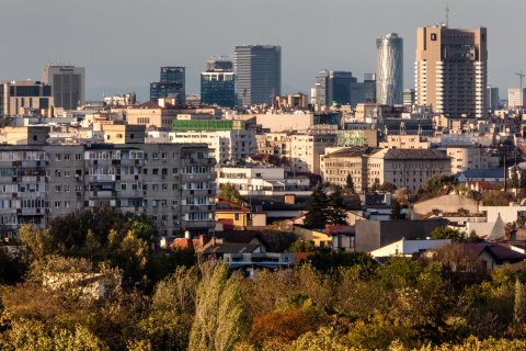 Vedere spre Floreasca - Șoseaua Olteniței