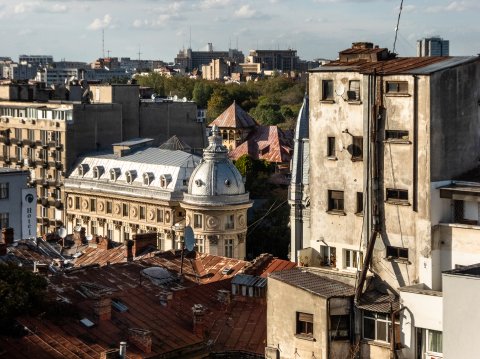 Vedere spre Cișmigiu - Strada Eforie